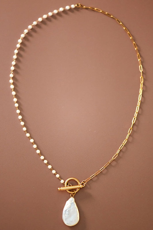 Pearl Bead Chain Necklace