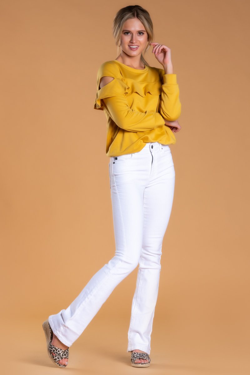 Brigitte Brianna Ruffle Sweatshirt