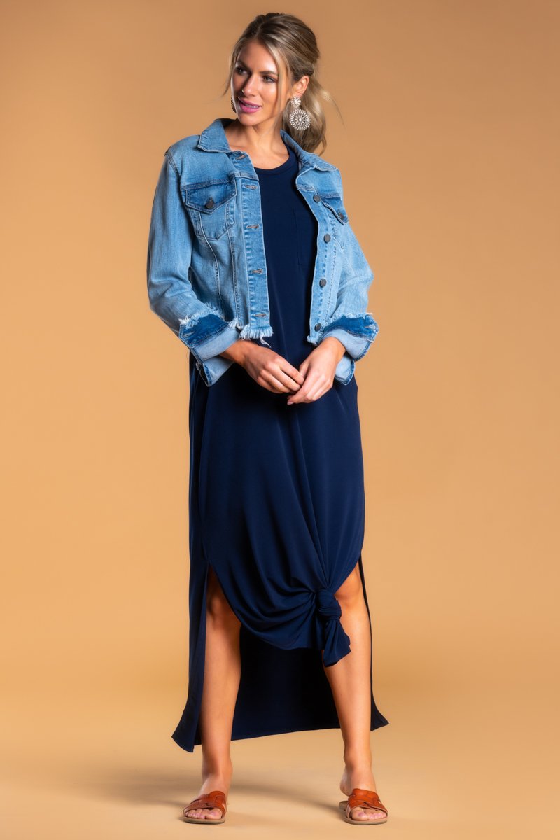 Brigitte Brianna Pocket Maxi Dress