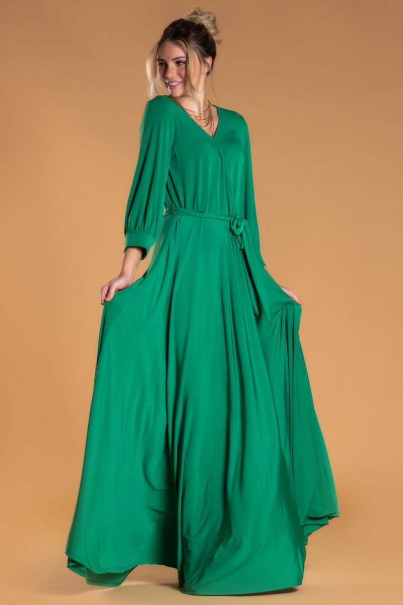Brigitte Brianna Wrap Maxi Dress