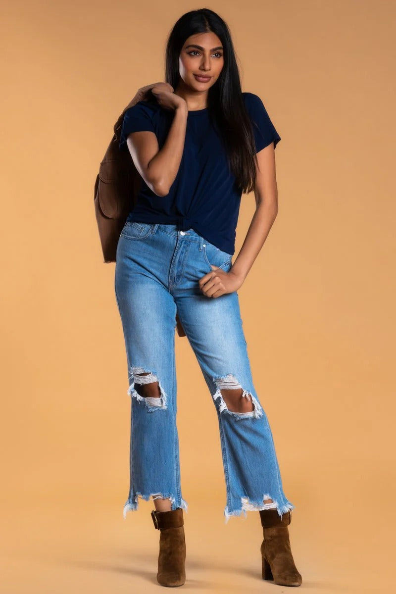 Brigitte Brianna Crew Neck Tee